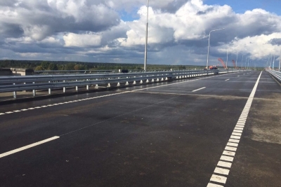 Открыто  движение по мосту через р.Березина
